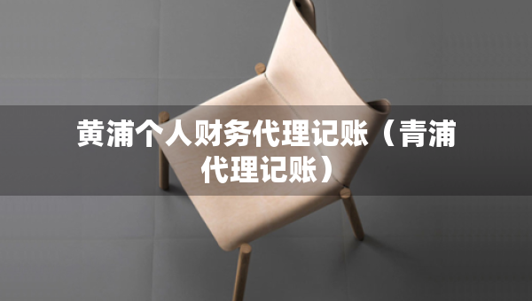 黃浦個(gè)人財(cái)務(wù)代理記賬（青浦代理記賬）