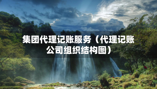 集團代理記賬服務(wù)（代理記賬公司組織結(jié)構(gòu)圖）