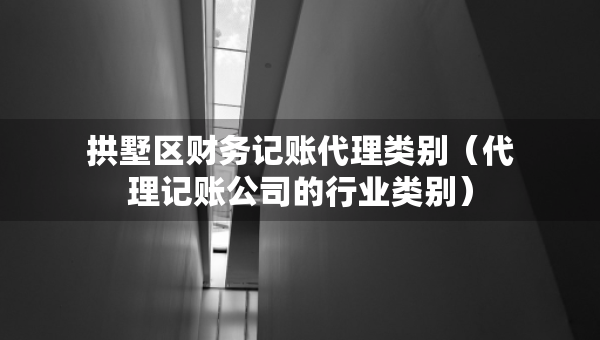 拱墅區(qū)財(cái)務(wù)記賬代理類別（代理記賬公司的行業(yè)類別）