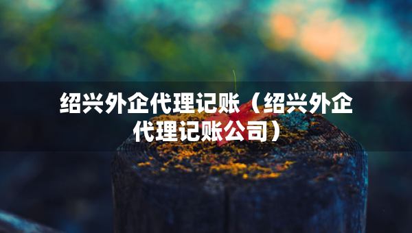 紹興外企代理記賬（紹興外企代理記賬公司）