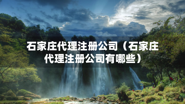 石家莊代理注冊(cè)公司（石家莊代理注冊(cè)公司有哪些）