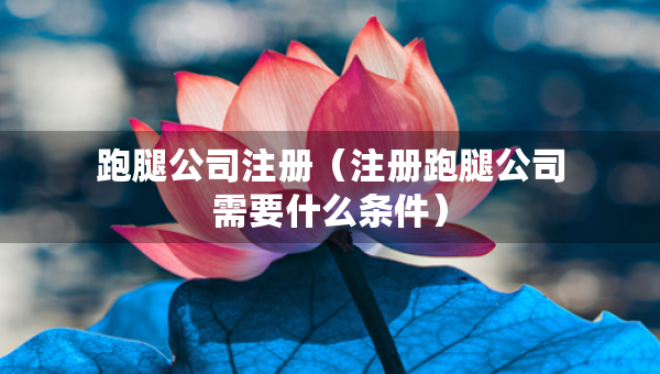 跑腿公司注冊(cè)（注冊(cè)跑腿公司需要什么條件）