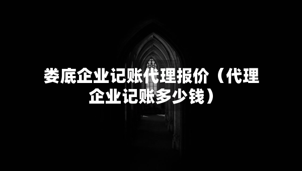 婁底企業(yè)記賬代理報價（代理企業(yè)記賬多少錢）