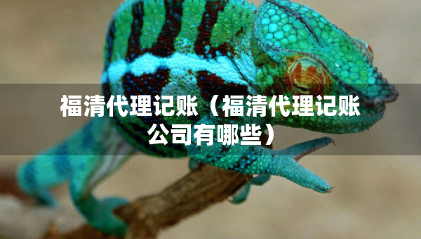 福清代理記賬（福清代理記賬公司有哪些）