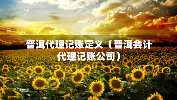 普洱代理記賬定義（普洱會計代理記賬公司）