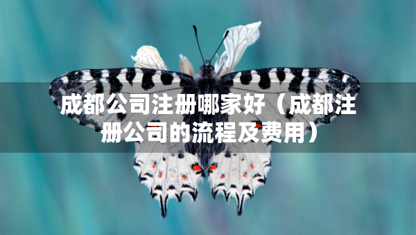 成都公司注冊哪家好（成都注冊公司的流程及費用）