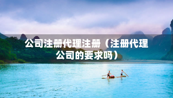 公司注冊(cè)代理注冊(cè)（注冊(cè)代理公司的要求嗎）