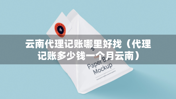 云南代理記賬哪里好找（代理記賬多少錢一個月云南）