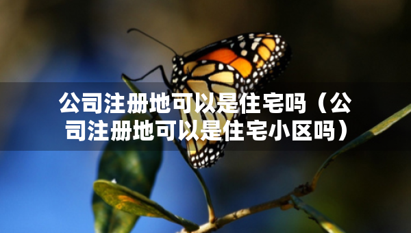 公司注冊(cè)地可以是住宅嗎（公司注冊(cè)地可以是住宅小區(qū)嗎）