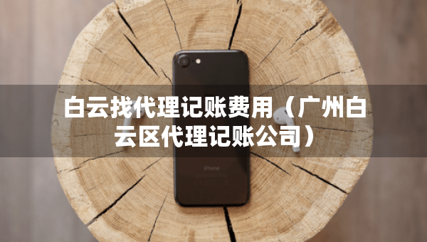 白云找代理記賬費用（廣州白云區(qū)代理記賬公司）