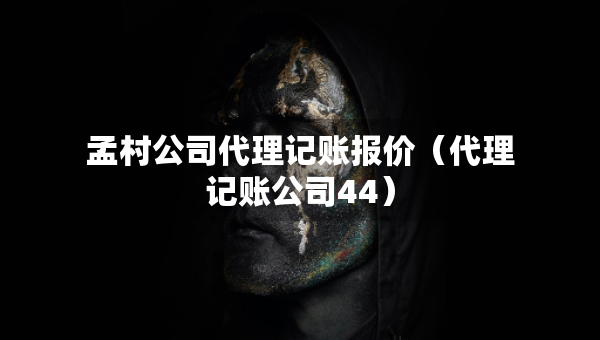 孟村公司代理記賬報價（代理記賬公司44）