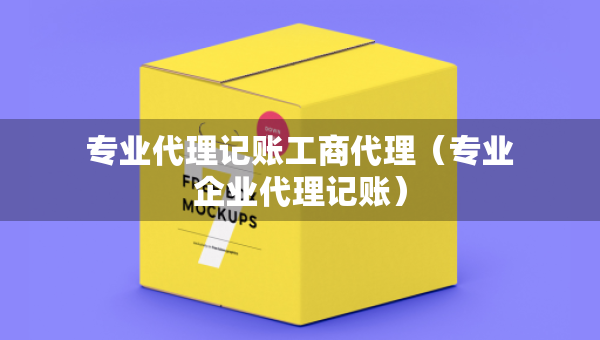 專業(yè)代理記賬工商代理（專業(yè)企業(yè)代理記賬）