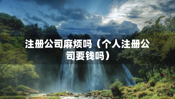 注冊公司麻煩嗎（個人注冊公司要錢嗎）