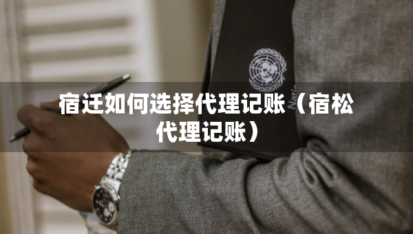 宿遷如何選擇代理記賬（宿松代理記賬）