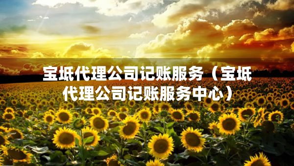 寶坻代理公司記賬服務（寶坻代理公司記賬服務中心）