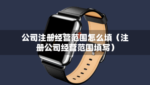 公司注冊(cè)經(jīng)營(yíng)范圍怎么填（注冊(cè)公司經(jīng)營(yíng)范圍填寫(xiě)）