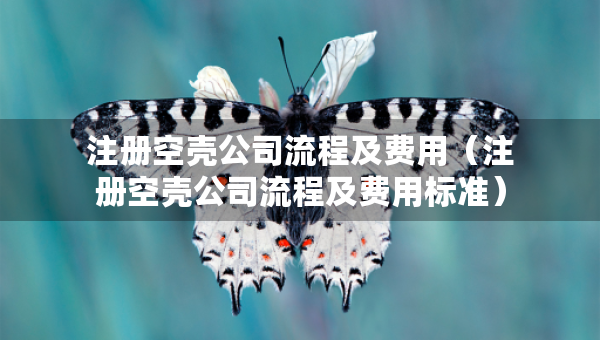 注冊空殼公司流程及費(fèi)用（注冊空殼公司流程及費(fèi)用標(biāo)準(zhǔn)）