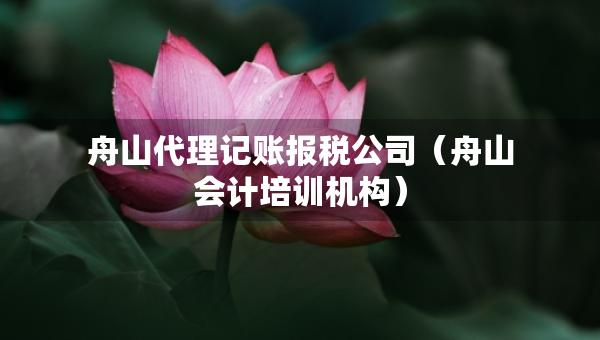 舟山代理記賬報稅公司（舟山會計培訓(xùn)機(jī)構(gòu)）