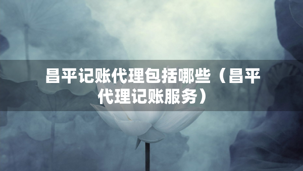 昌平記賬代理包括哪些（昌平代理記賬服務）