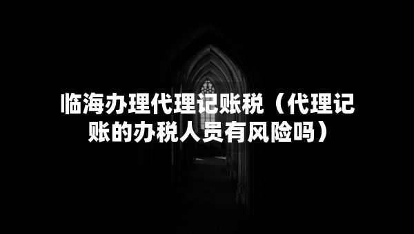 臨海辦理代理記賬稅（代理記賬的辦稅人員有風險嗎）