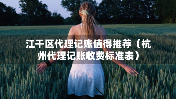 江干區(qū)代理記賬值得推薦（杭州代理記賬收費標準表）