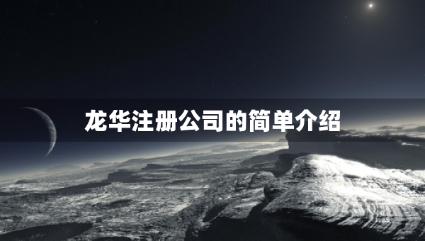 龍華注冊公司的簡單介紹