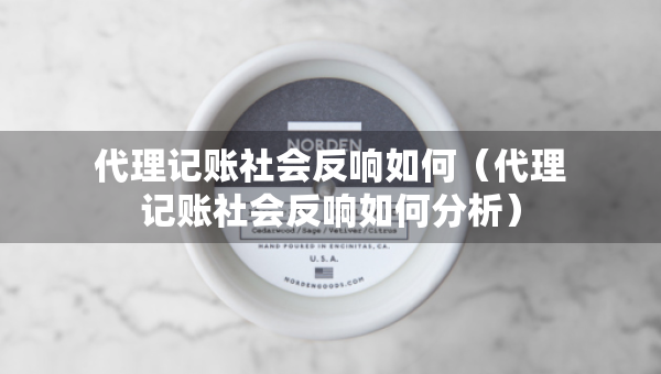 代理記賬社會反響如何（代理記賬社會反響如何分析）