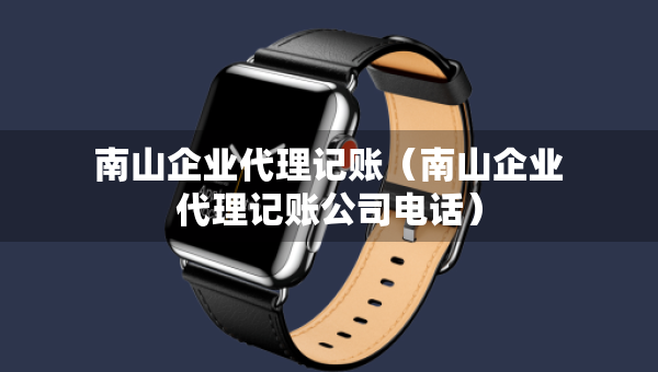 南山企業(yè)代理記賬（南山企業(yè)代理記賬公司電話）