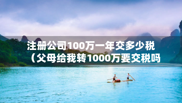 注冊(cè)公司100萬(wàn)一年交多少稅（父母給我轉(zhuǎn)1000萬(wàn)要交稅嗎）