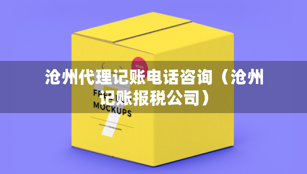 滄州代理記賬電話咨詢（滄州記賬報稅公司）