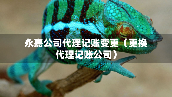 永嘉公司代理記賬變更（更換代理記賬公司）