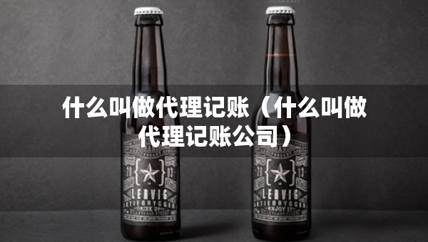 什么叫做代理記賬（什么叫做代理記賬公司）