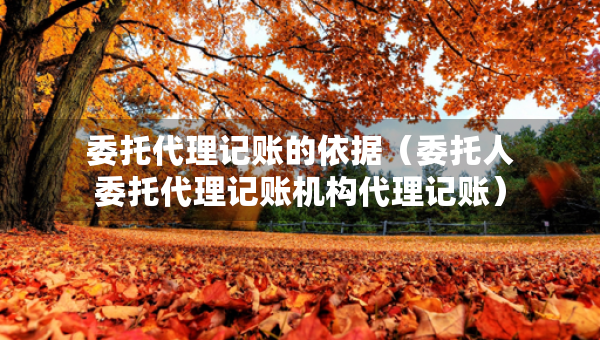 委托代理記賬的依據(jù)（委托人委托代理記賬機(jī)構(gòu)代理記賬）