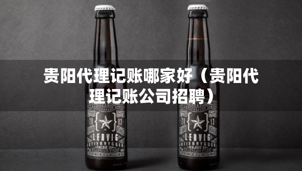 貴陽代理記賬哪家好（貴陽代理記賬公司招聘）