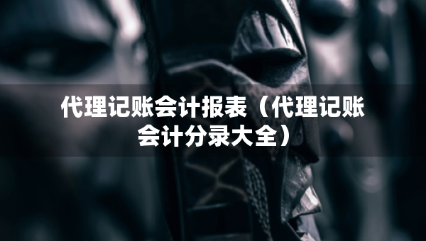 代理記賬會計報表（代理記賬會計分錄大全）