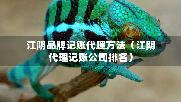 江陰品牌記賬代理方法（江陰代理記賬公司排名）