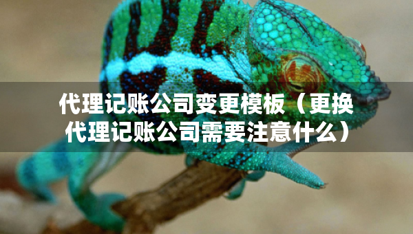 代理記賬公司變更模板（更換代理記賬公司需要注意什么）