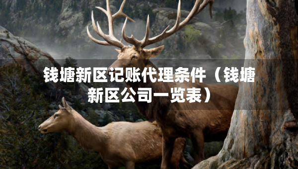 錢塘新區(qū)記賬代理?xiàng)l件（錢塘新區(qū)公司一覽表）