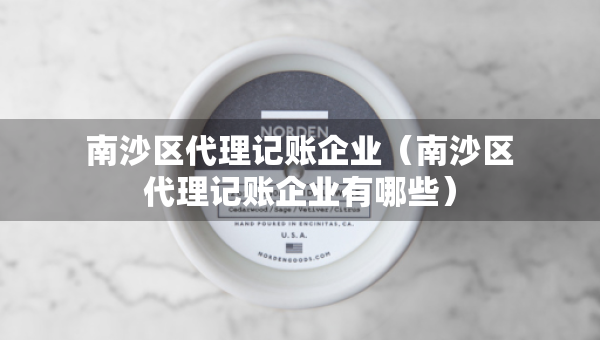 南沙區(qū)代理記賬企業(yè)（南沙區(qū)代理記賬企業(yè)有哪些）