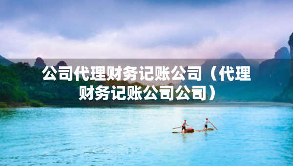 公司代理財(cái)務(wù)記賬公司（代理財(cái)務(wù)記賬公司公司）