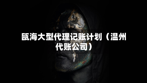 甌海大型代理記賬計(jì)劃（溫州代賬公司）