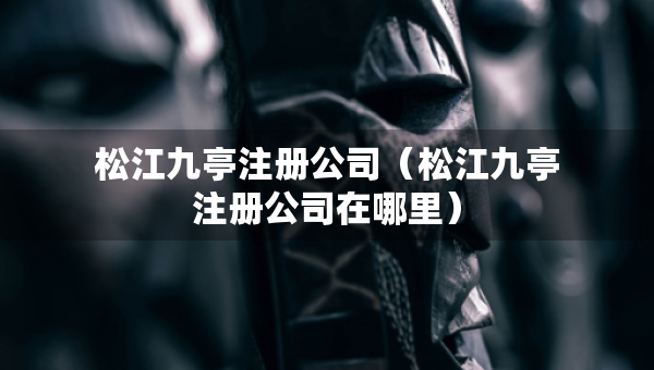 松江九亭注冊公司（松江九亭注冊公司在哪里）
