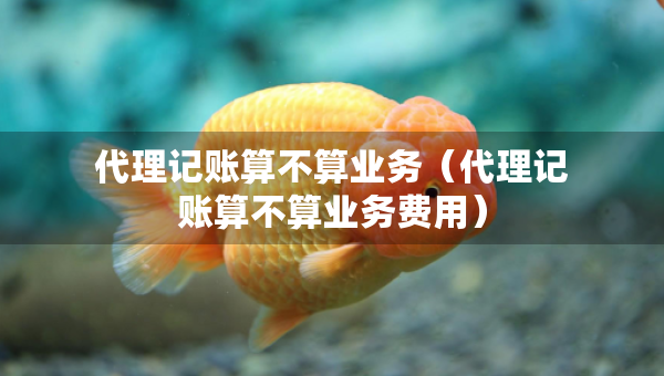 代理記賬算不算業(yè)務(wù)（代理記賬算不算業(yè)務(wù)費用）