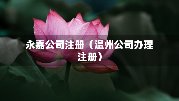 永嘉公司注冊(cè)（溫州公司辦理注冊(cè)）