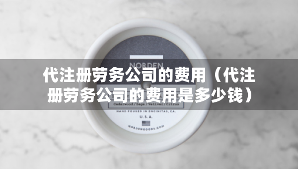 代注冊(cè)勞務(wù)公司的費(fèi)用（代注冊(cè)勞務(wù)公司的費(fèi)用是多少錢）