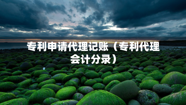 專(zhuān)利申請(qǐng)代理記賬（專(zhuān)利代理會(huì)計(jì)分錄）