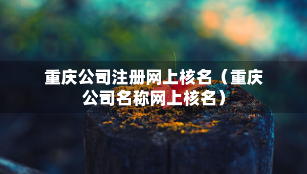 重慶公司注冊(cè)網(wǎng)上核名（重慶公司名稱網(wǎng)上核名）