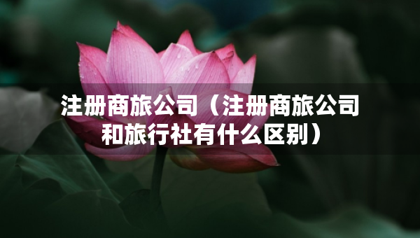 注冊商旅公司（注冊商旅公司和旅行社有什么區(qū)別）