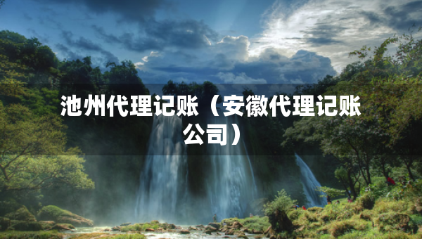 池州代理記賬（安徽代理記賬公司）