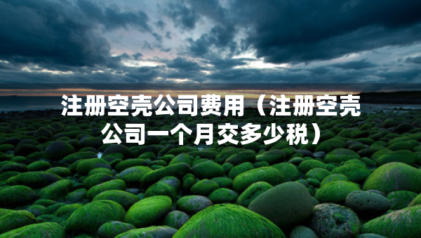 注冊空殼公司費用（注冊空殼公司一個月交多少稅）